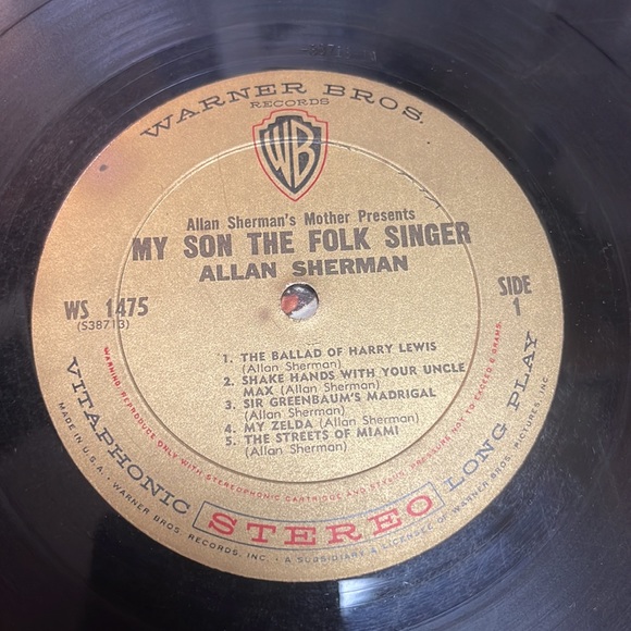 Allan Sherman’s Mother Presents MY SON THE FOLK SINGER  vintage vinyl LP record - Picture 5 of 7